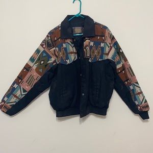 vintage david james south western print jacket